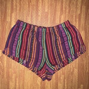 Forever 21 Multicolor Striped Shorts